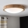 Brilagi - Plafoniera LED RGBW dimmerabile CARVALHO SLIM 2xE27/15W/230V 2700-6500K Wi-Fi rovere Ø 37 cm