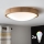 Brilagi - Plafoniera LED RGBW dimmerabile CARVALHO SLIM 2xE27/9W/230V 2700-6500K Wi-Fi rovere Ø 37 cm