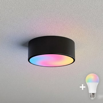 BRILAGI - Plafoniera LED RGBW dimmerabile CLARE 1xE27/12W/230V 2700-6500K Ø 20 cm nero