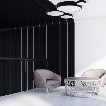 Brilagi - Plafoniera LED RGBW dimmerabile CLARE 1xE27/9W/230V 2700-6500K Ø 20 cm Wi-Fi nero