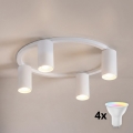 Brilagi - Plafoniera LED RGBW dimmerabile SELE 4xGU10/6,5W/230V 2700-6500K bianco