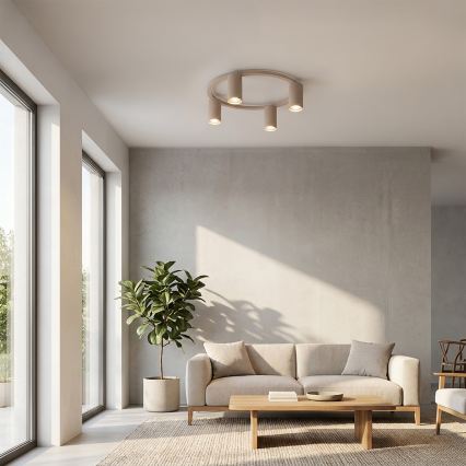 Brilagi - Plafoniera LED RGBW dimmerabile SELE 4xGU10/6,5W/230V 2700-6500K beige