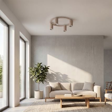 Brilagi - Plafoniera LED RGBW dimmerabile SELE 4xGU10/6,5W/230V 2700-6500K beige