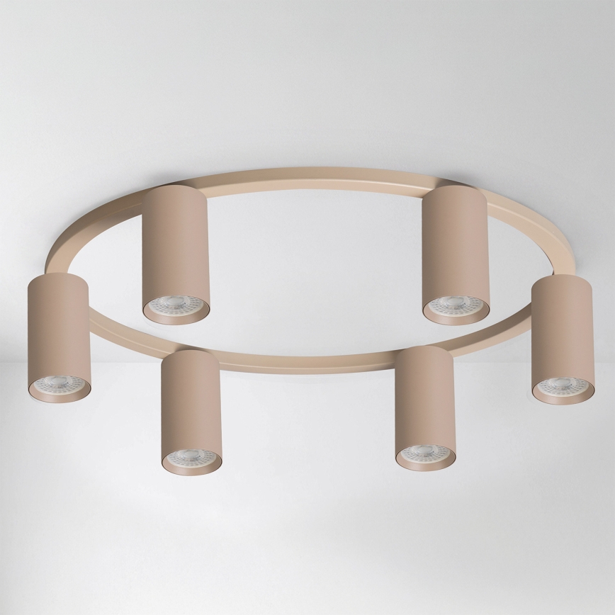 Brilagi - Lampada da soffitto LED dimmerabile RGBW SELE 6xGU10/6,5W/230V 2700-6500K beige + telecomando