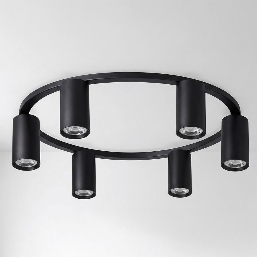 Brilagi - LED RGBW Plafoniera dimmerabile SELE 6xGU10/6,5W/230V 2700-6500K nero + telecomando