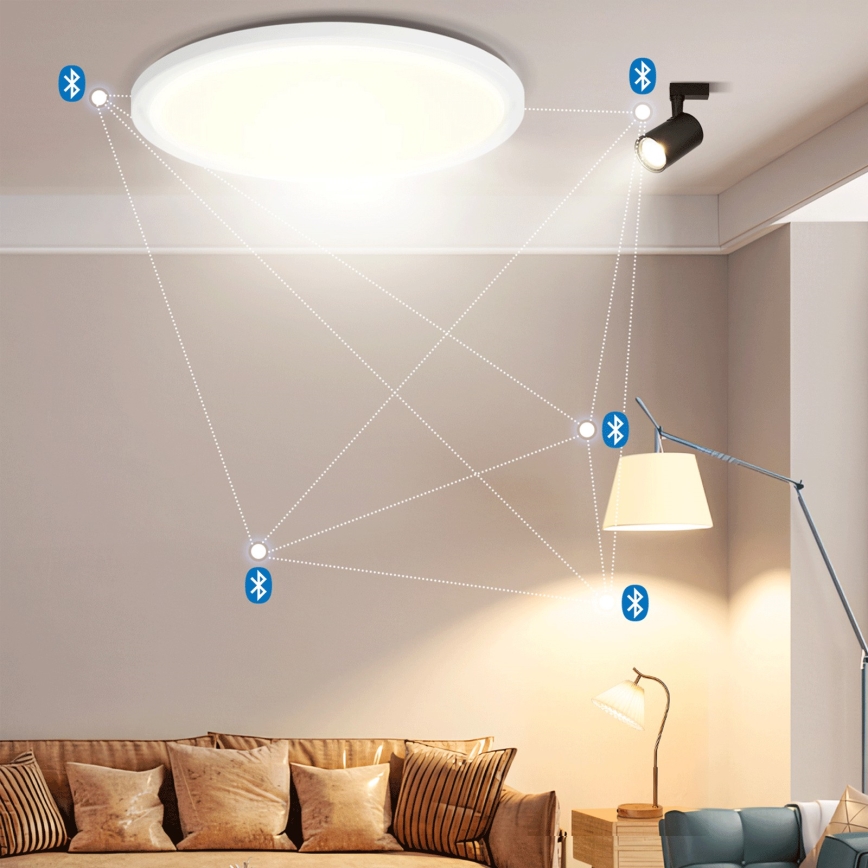Brilagi - Plafoniera LED RGBW dimmerabile VIBE LED/36W/230V 3000-6500K Ø 40 cm bianco + telecomando