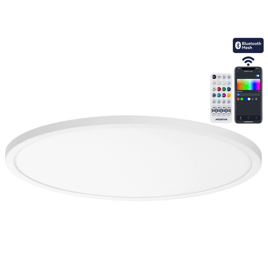Brilagi - Plafoniera LED RGBW dimmerabile VIBE LED/36W/230V 3000-6500K Ø 40 cm bianco + telecomando