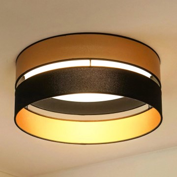Brilagi - Plafoniera LED ROYAL LED/24W/230V diametro 45 cm nero/oro