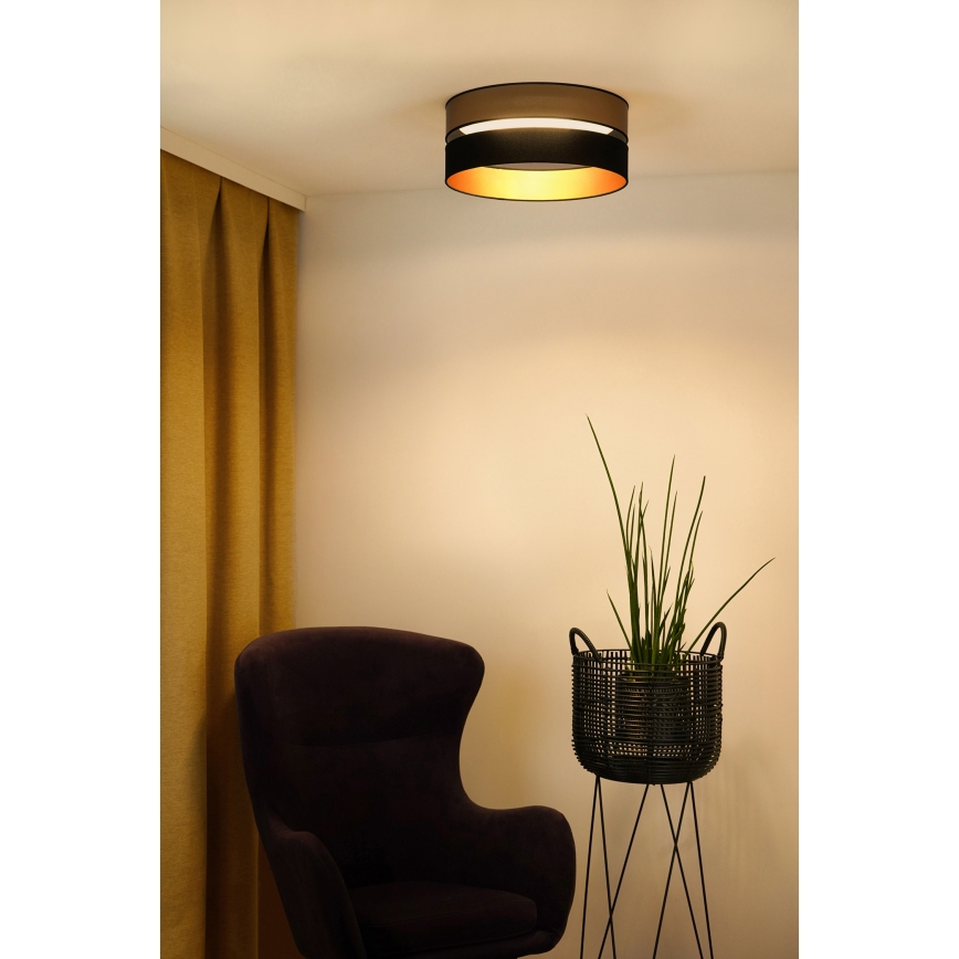 Brilagi - Plafoniera LED ROYAL LED/24W/230V diametro 45 cm nero/oro