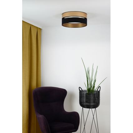 Brilagi - Plafoniera LED ROYAL LED/24W/230V diametro 45 cm nero/oro