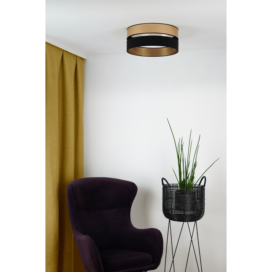 Brilagi - Plafoniera LED ROYAL LED/24W/230V diametro 45 cm nero/oro