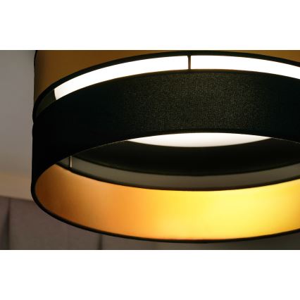 Brilagi - Plafoniera LED ROYAL LED/24W/230V diametro 45 cm nero/oro