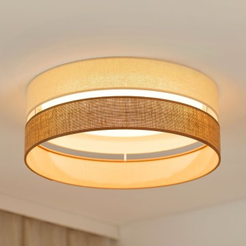 Brilagi - Plafoniera LED ROYAL YUTE LED/24W/230V diametro 45 cm beige/color crema