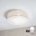 Brilagi - Plafoniera LED SIRIJA 4xE27/15W/230V diam. 60 cm bianca