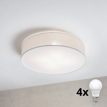 Brilagi - Plafoniera LED SIRIJA 4xE27/15W/230V diam. 60 cm bianca