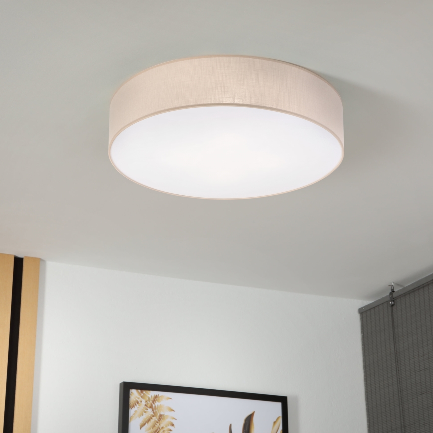 Brilagi - Plafoniera LED SIRIJA 4xE27/15W/230V Ø 60 cm beige