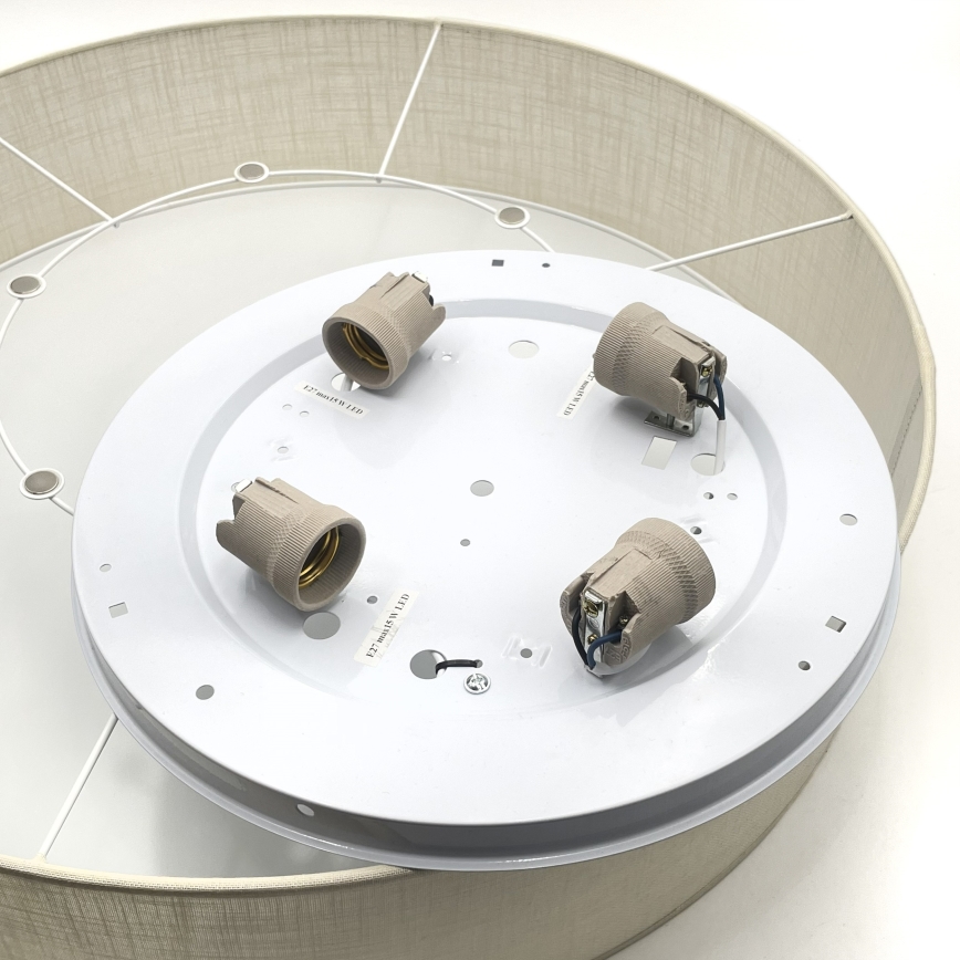 Brilagi - Plafoniera LED SIRIJA 4xE27/60W/230V diam. 60 cm crema