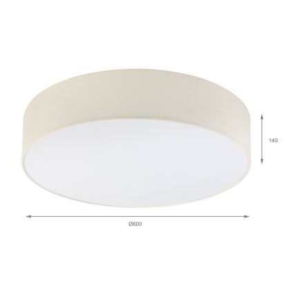 Brilagi - Plafoniera LED SIRIJA 4xE27/60W/230V diam. 60 cm crema