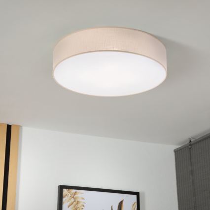 Brilagi - Plafoniera LED SIRIJA 4xE27/60W/230V, Ø 60 cm, beige