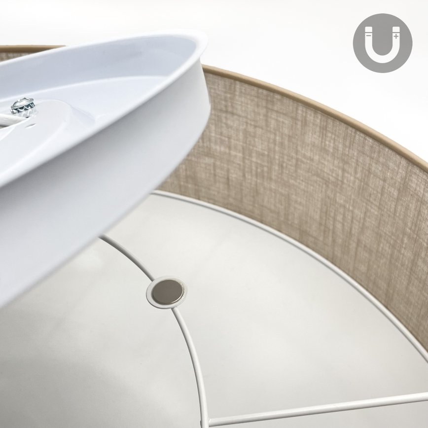 Brilagi - Plafoniera LED SIRIJA 4xE27/60W/230V, Ø 60 cm, beige