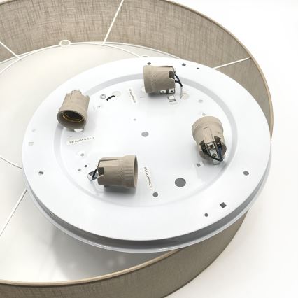 Brilagi - Plafoniera LED SIRIJA 4xE27/60W/230V, Ø 60 cm, beige