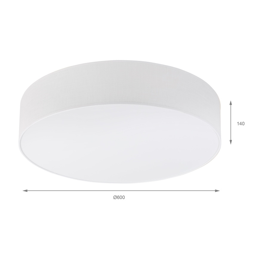 Brilagi - Plafoniera LED SIRIJA 4xE27/60W/230V Ø 60 cm bianco