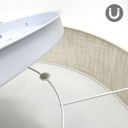 Brilagi - Plafoniera LED SIRIJA, 6x E27 (max. 60 W), 230 V, Ø 80 cm, colore crema