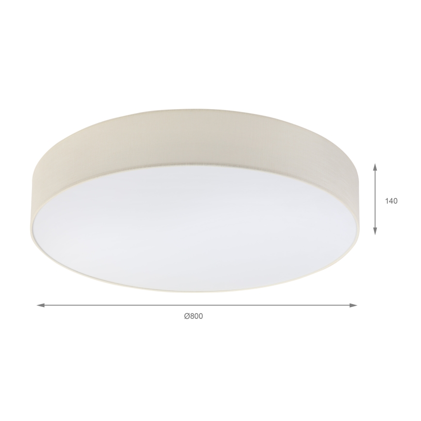 Brilagi - Plafoniera LED SIRIJA, 6x E27 (max. 60 W), 230 V, Ø 80 cm, colore crema