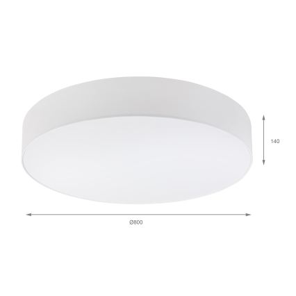 Brilagi - Plafoniera LED SIRIJA 6xE27/15W/230V Ø 80 cm bianca