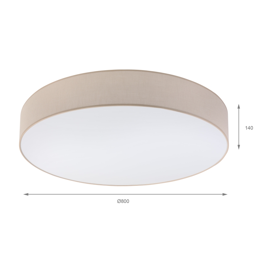 Brilagi - Plafoniera LED SIRIJA 6xE27/60W/230V diam. 80 cm beige