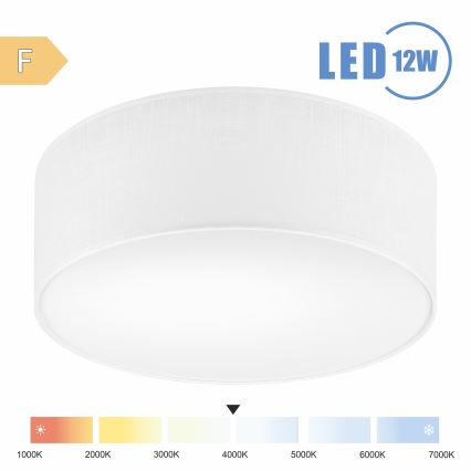Brilagi - Plafoniera LED SIRIJA LED/12W/230V diametro 35 cm bianco