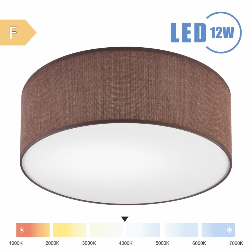 Brilagi - Plafoniera LED SIRIJA LED/12W/230V diametro 35 cm marrone