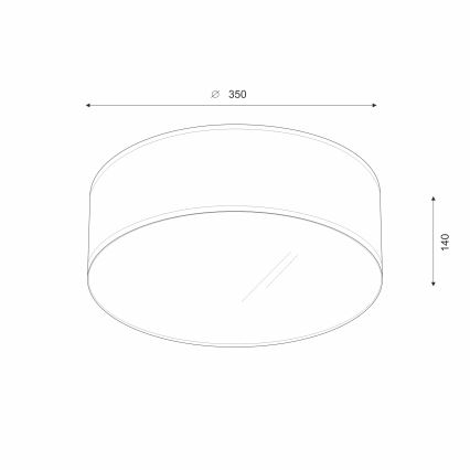 Brilagi - Plafoniera LED SIRIJA LED/12W/230V diametro 35 cm marrone