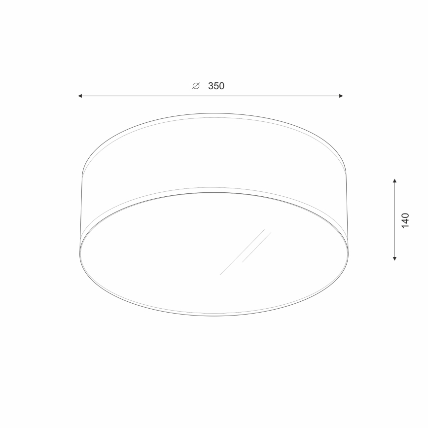 Brilagi - Plafoniera LED SIRIJA LED/12W/230V diametro 35 cm marrone