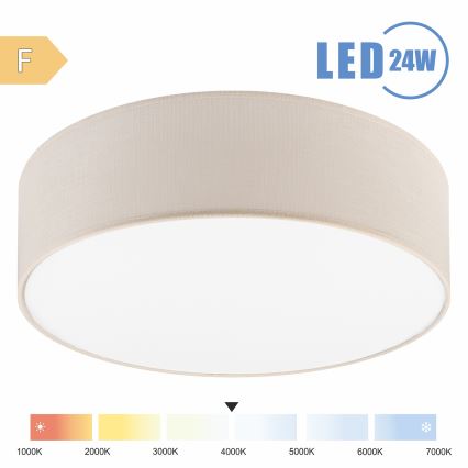 Brilagi - Plafoniera LED SIRIJA LED/24W/230V diametro 45 cm color crema