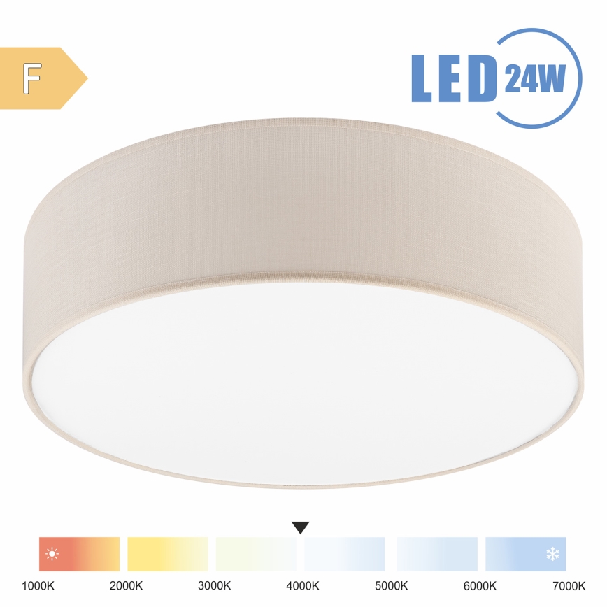Brilagi - Plafoniera LED SIRIJA LED/24W/230V diametro 45 cm color crema