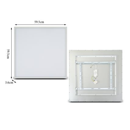 Brilagi - Plafoniera LED SLIMFRAME LED/58W/230V 60x60 cm bianco