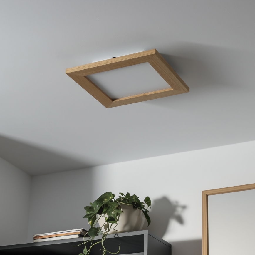 Brilagi - Plafoniera LED SLIMFRAME WOOD LED/25W/230V 34x34 cm marrone