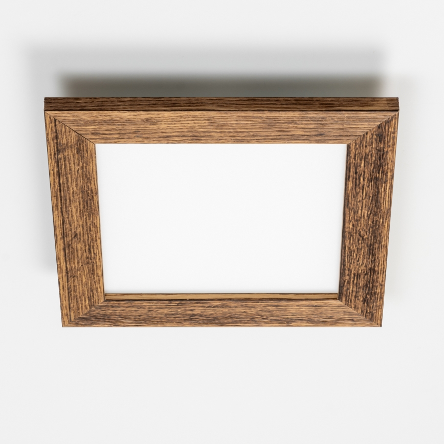 Brilagi - Plafoniera LED SLIMFRAME WOOD LED/25W/230V 34x34 cm marrone