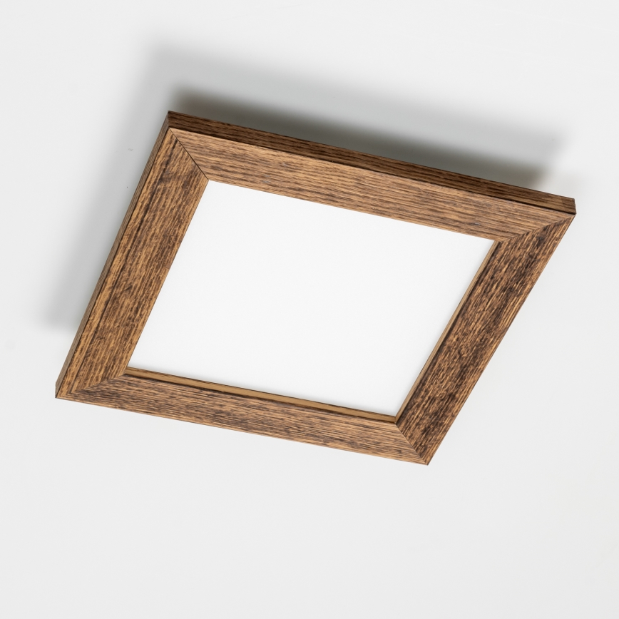Brilagi - Plafoniera LED SLIMFRAME WOOD LED/25W/230V 34x34 cm marrone