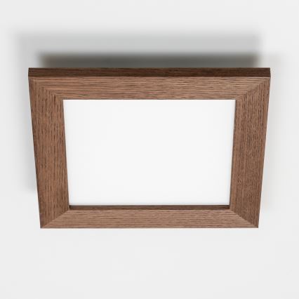 Brilagi - Plafoniera LED SLIMFRAME WOOD LED/25W/230V 34x34 cm marrone scuro