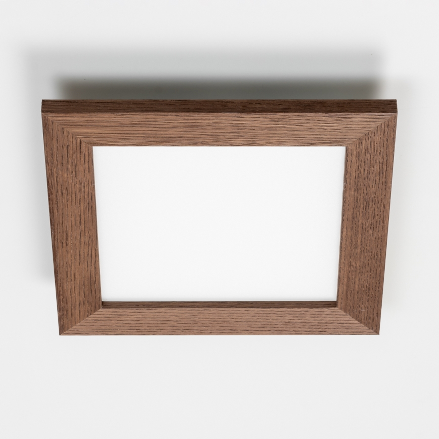 Brilagi - Plafoniera LED SLIMFRAME WOOD LED/25W/230V 34x34 cm marrone scuro