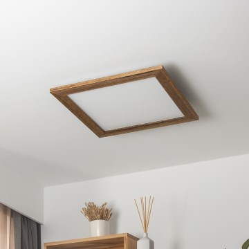Brilagi - Plafoniera LED SLIMFRAME WOOD LED/36W/230V 49,5x49,5 cm marrone