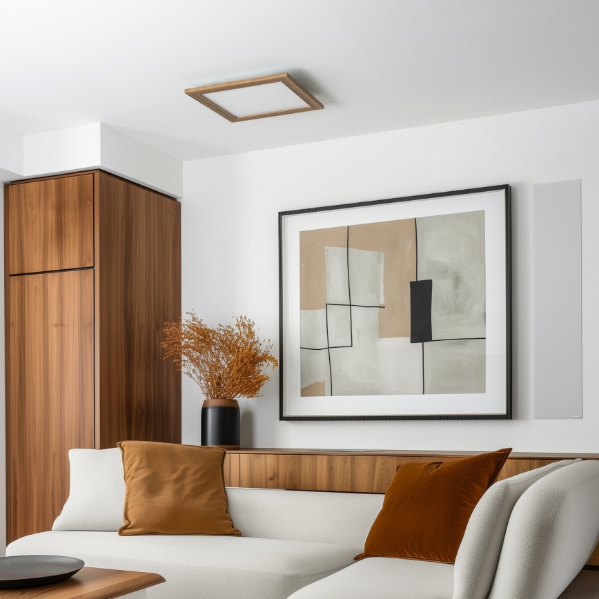 Brilagi - Plafoniera LED SLIMFRAME WOOD LED/36W/230V 49,5x49,5 cm marrone