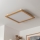 Brilagi - Plafoniera LED SLIMFRAME WOOD LED/58W/230V 64x64 cm marrone