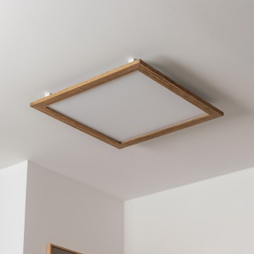 Brilagi - Plafoniera LED SLIMFRAME WOOD LED/58W/230V 64x64 cm marrone