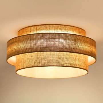 Brilagi - Plafoniera LED SPACE YUTE LED/12W/230V diametro 50 cm 3000K/4000K/6400K beige