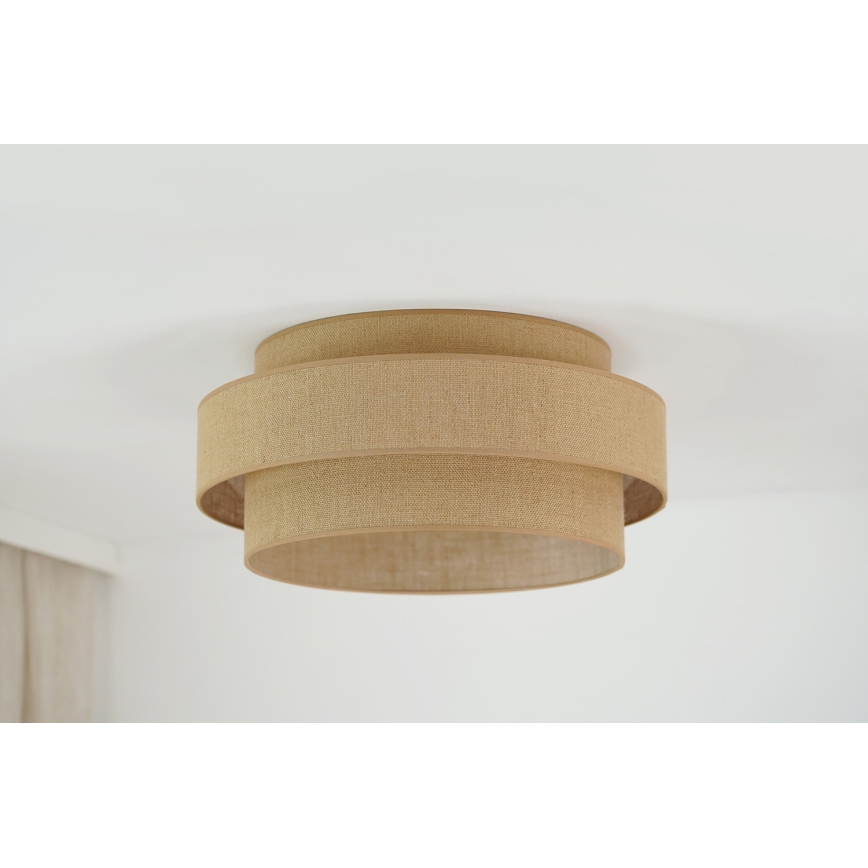 Brilagi - Plafoniera LED SPACE YUTE LED/12W/230V diametro 50 cm 3000K/4000K/6400K beige