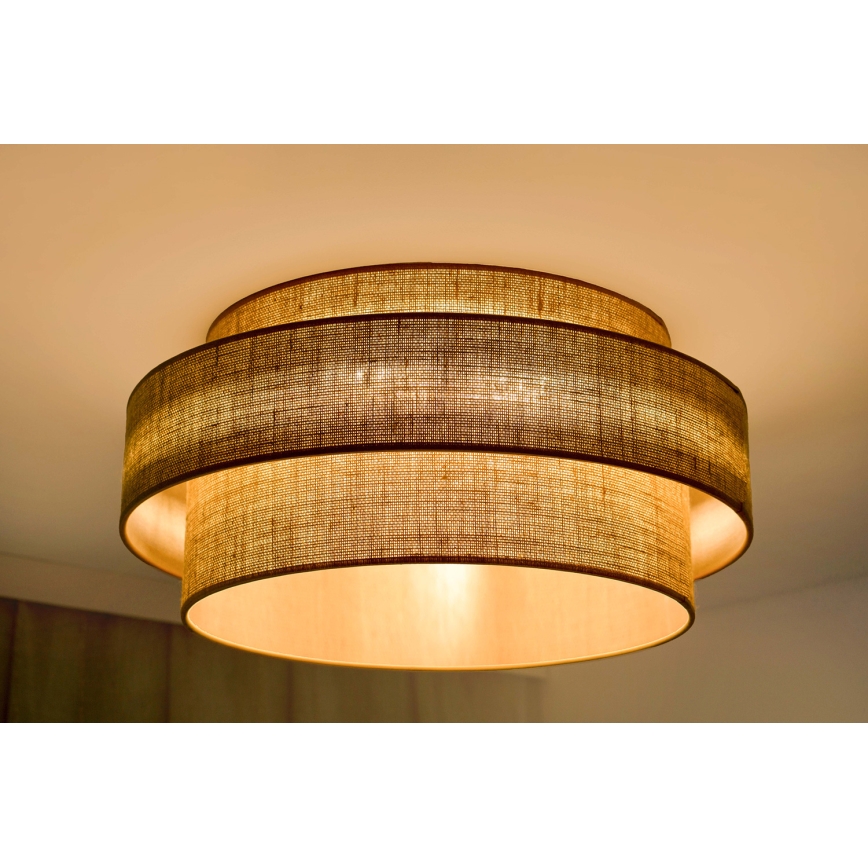 Brilagi - Plafoniera LED SPACE YUTE LED/12W/230V diametro 50 cm 3000K/4000K/6400K beige