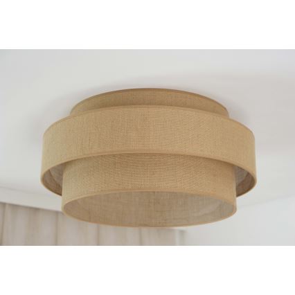 Brilagi - Plafoniera LED SPACE YUTE LED/12W/230V diametro 50 cm 3000K/4000K/6400K beige